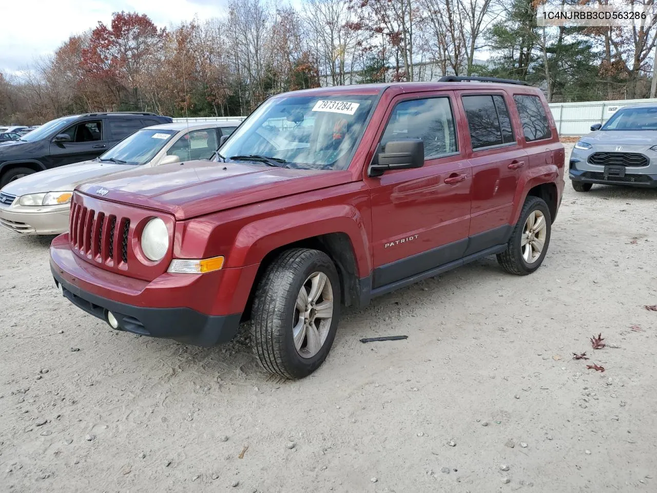 2012 Jeep Patriot Sport VIN: 1C4NJRBB3CD563286 Lot: 79731284