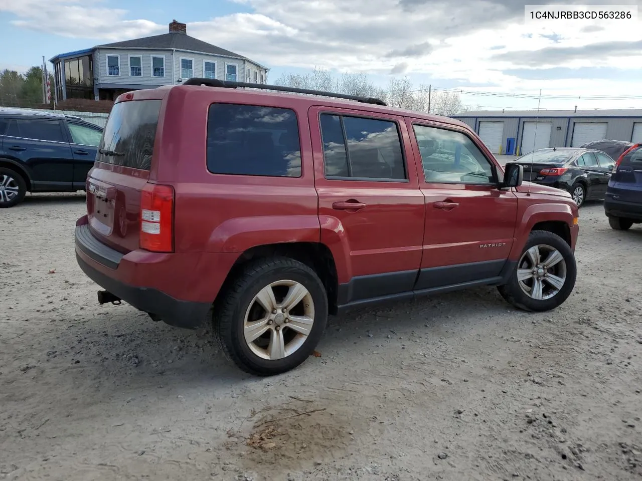 2012 Jeep Patriot Sport VIN: 1C4NJRBB3CD563286 Lot: 79731284