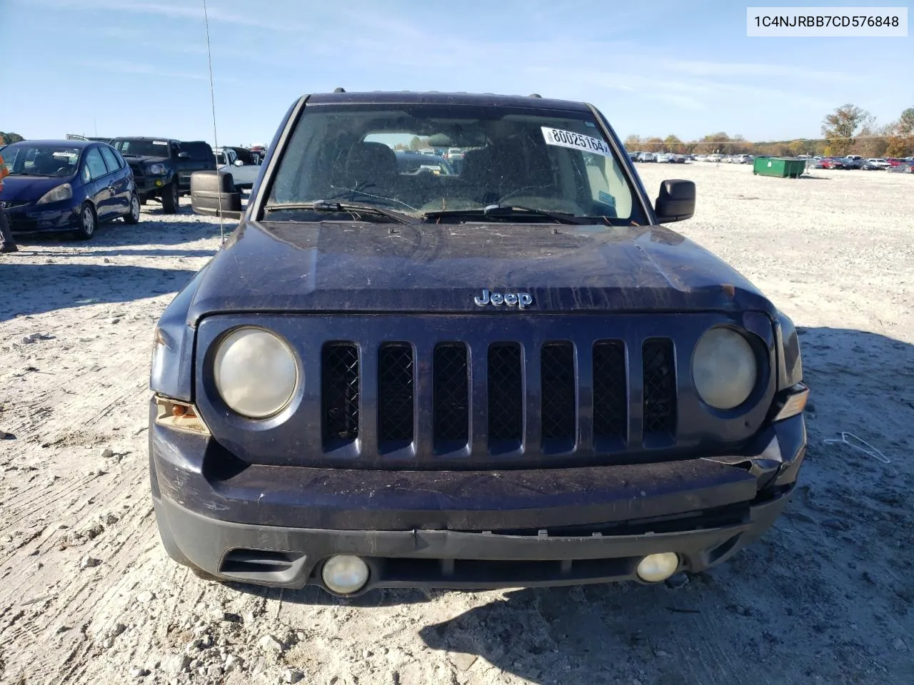 2012 Jeep Patriot Sport VIN: 1C4NJRBB7CD576848 Lot: 80025164