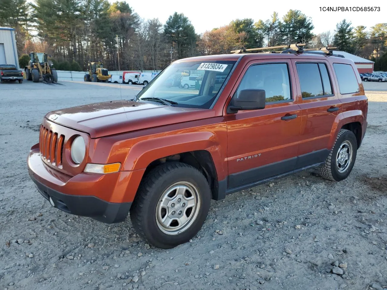 2012 Jeep Patriot Sport VIN: 1C4NJPBA1CD685673 Lot: 81329034