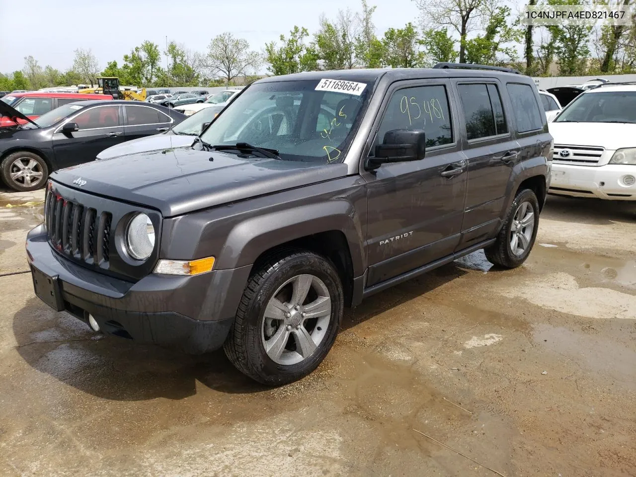 1C4NJPFA4ED821467 2014 Jeep Patriot Latitude