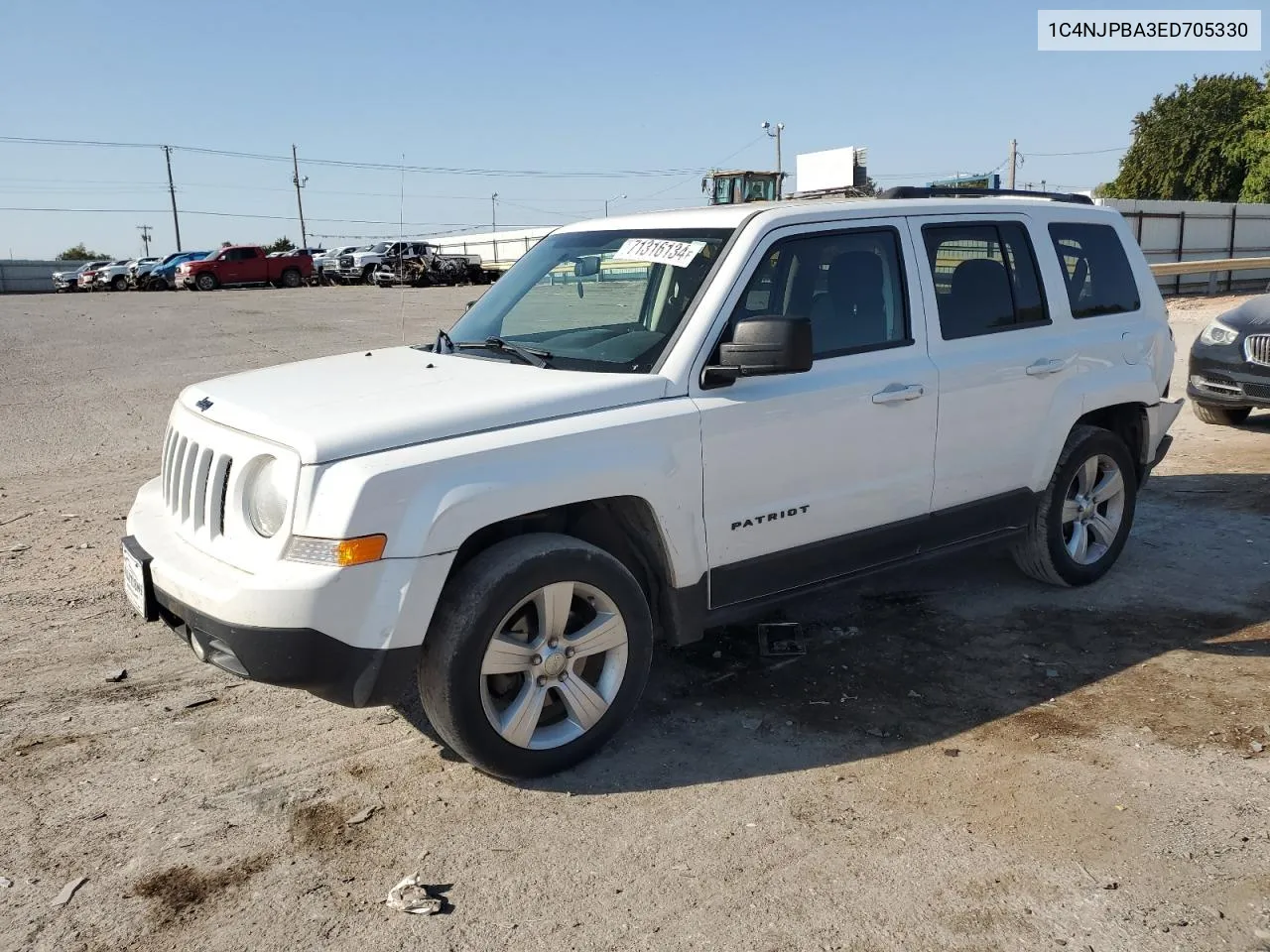 2014 Jeep Patriot Sport VIN: 1C4NJPBA3ED705330 Lot: 71316134