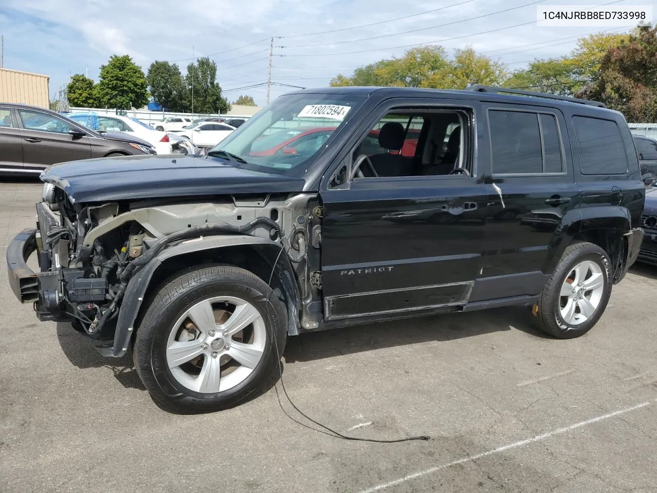 2014 Jeep Patriot Sport VIN: 1C4NJRBB8ED733998 Lot: 71802594