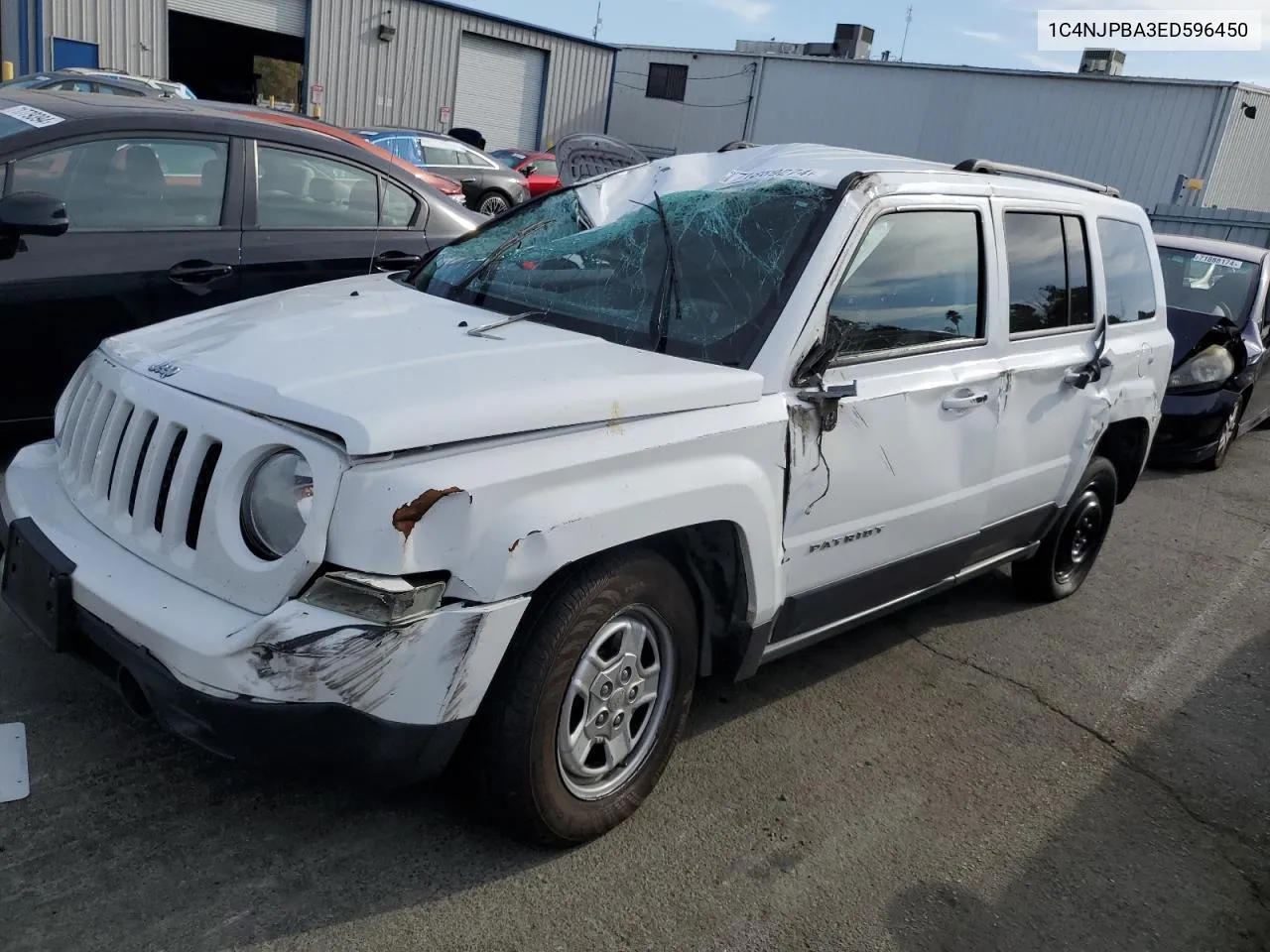 2014 Jeep Patriot Sport VIN: 1C4NJPBA3ED596450 Lot: 71869274