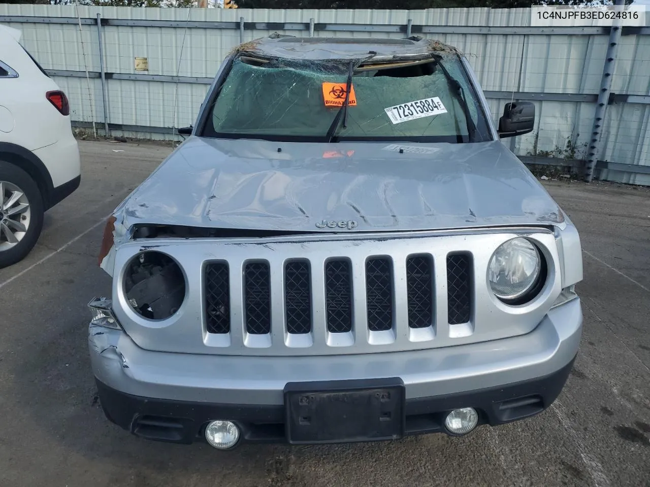 1C4NJPFB3ED624816 2014 Jeep Patriot Latitude