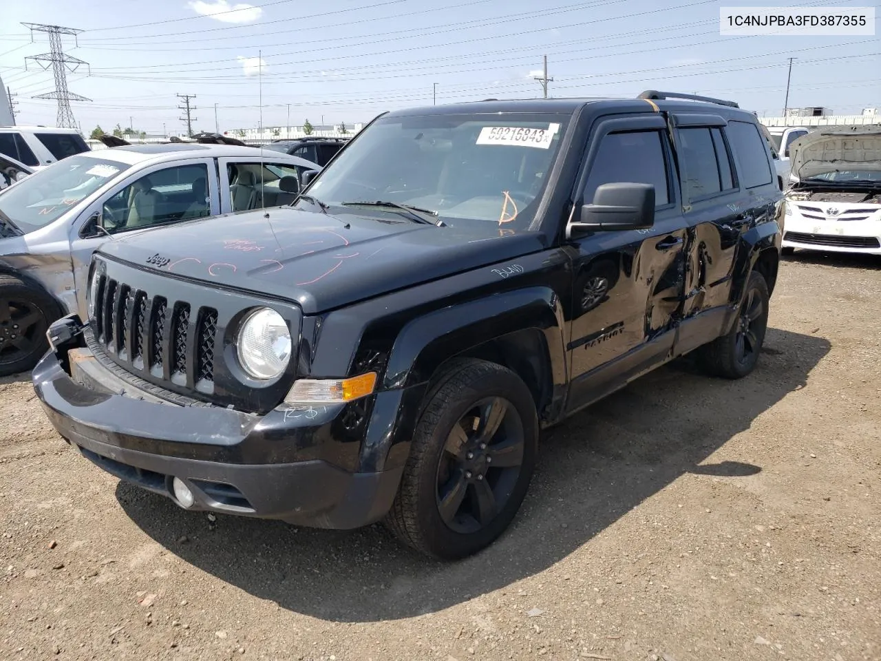 2015 Jeep Patriot Sport VIN: 1C4NJPBA3FD387355 Lot: 59216843