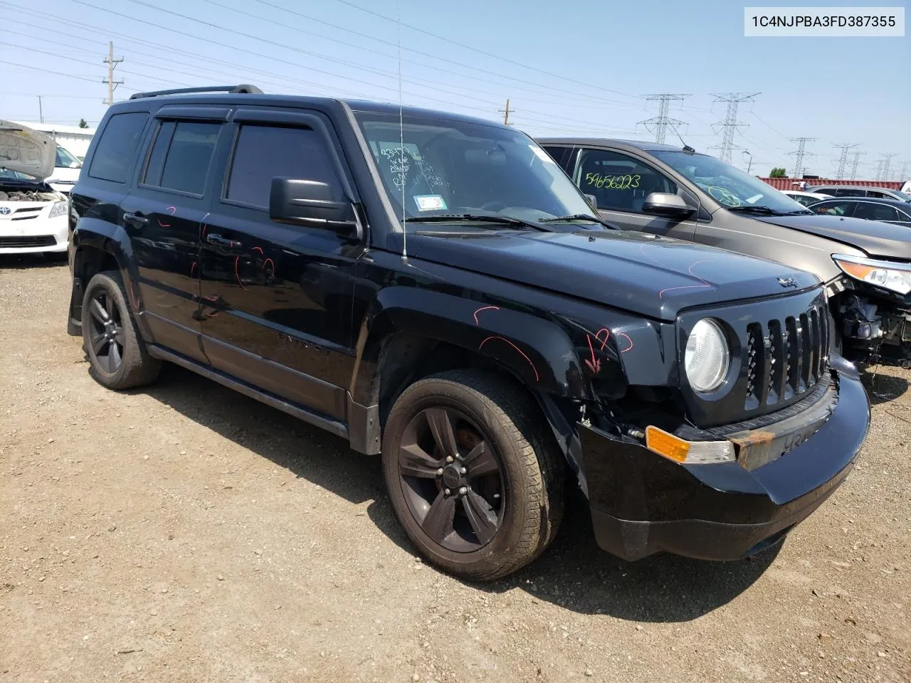 2015 Jeep Patriot Sport VIN: 1C4NJPBA3FD387355 Lot: 59216843