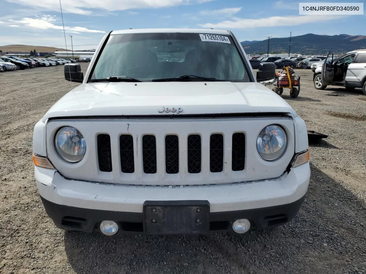 2015 Jeep Patriot Latitude VIN: 1C4NJRFB0FD340590 Lot: 71265104