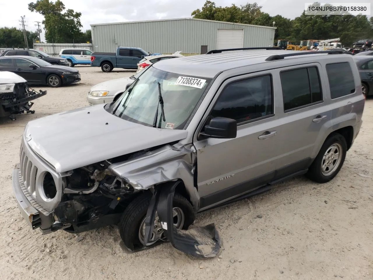 2015 Jeep Patriot Sport VIN: 1C4NJPBB7FD158380 Lot: 71288374