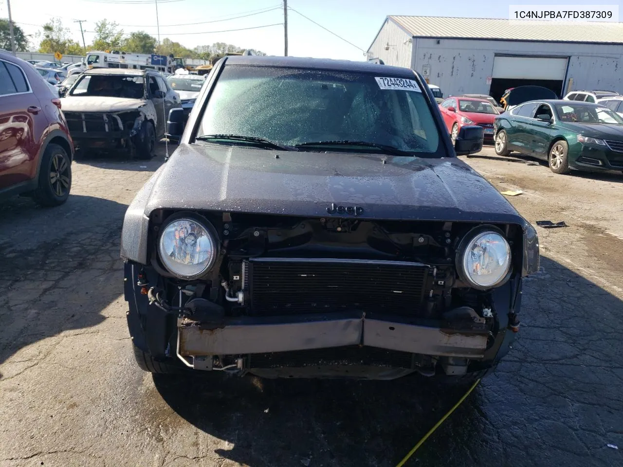 2015 Jeep Patriot Sport VIN: 1C4NJPBA7FD387309 Lot: 72443244