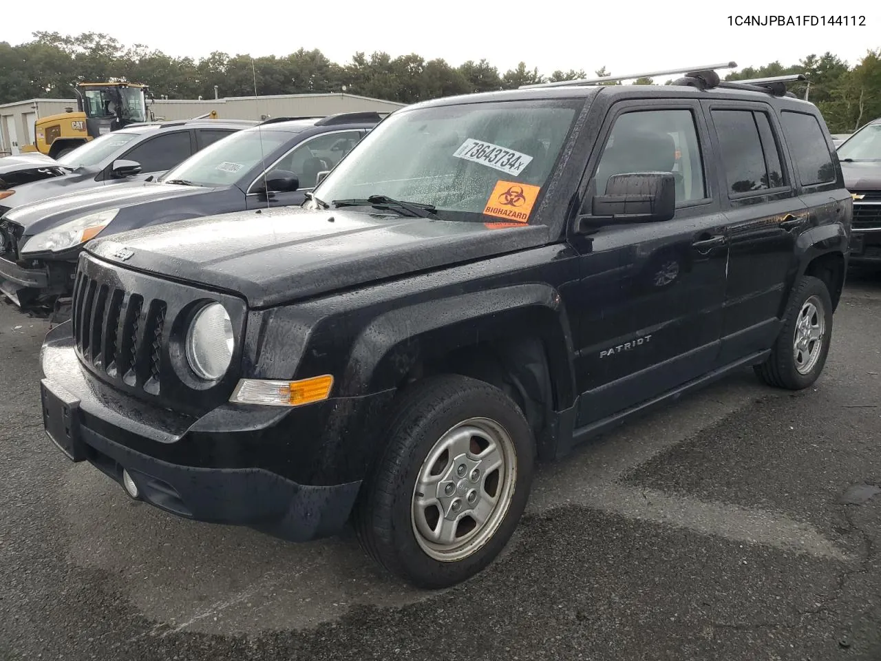 2015 Jeep Patriot Sport VIN: 1C4NJPBA1FD144112 Lot: 73643734