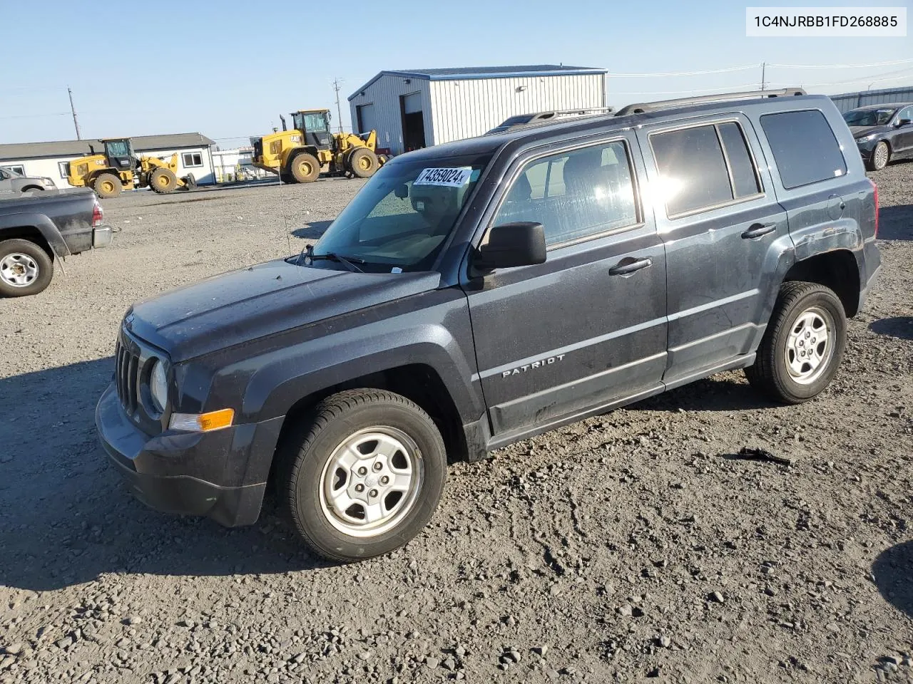 2015 Jeep Patriot Sport VIN: 1C4NJRBB1FD268885 Lot: 74359024