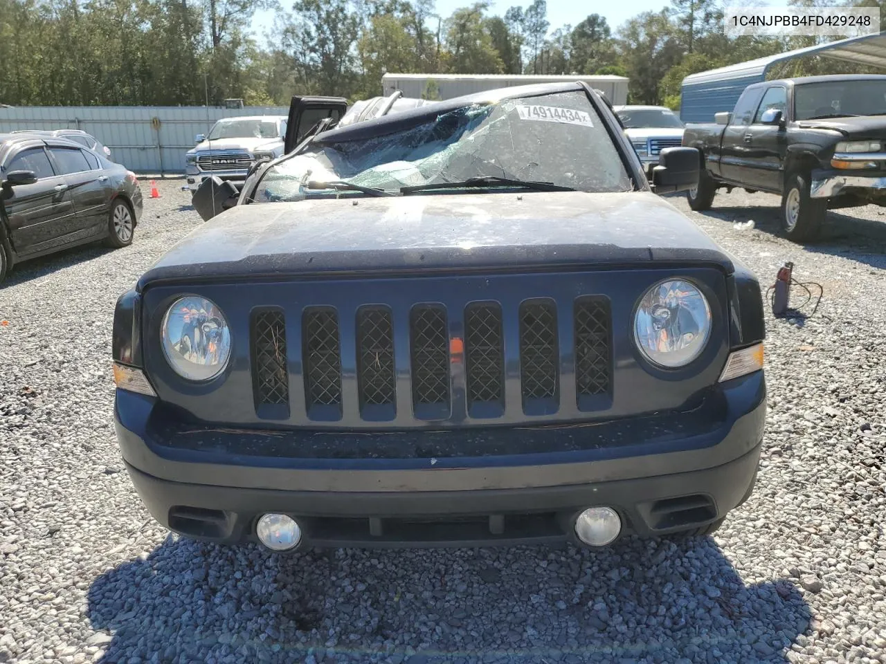 2015 Jeep Patriot Sport VIN: 1C4NJPBB4FD429248 Lot: 74914434