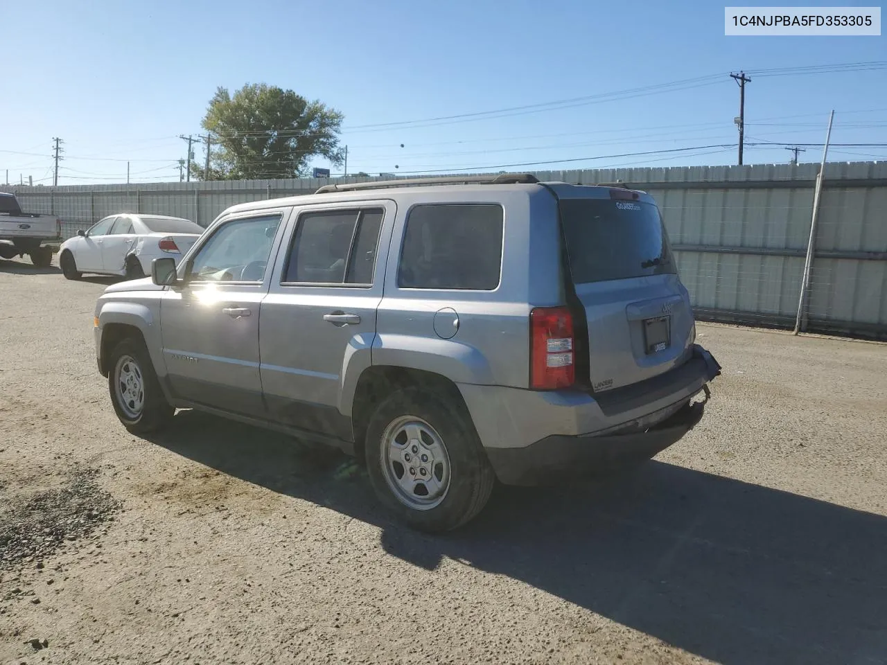 2015 Jeep Patriot Sport VIN: 1C4NJPBA5FD353305 Lot: 76539684