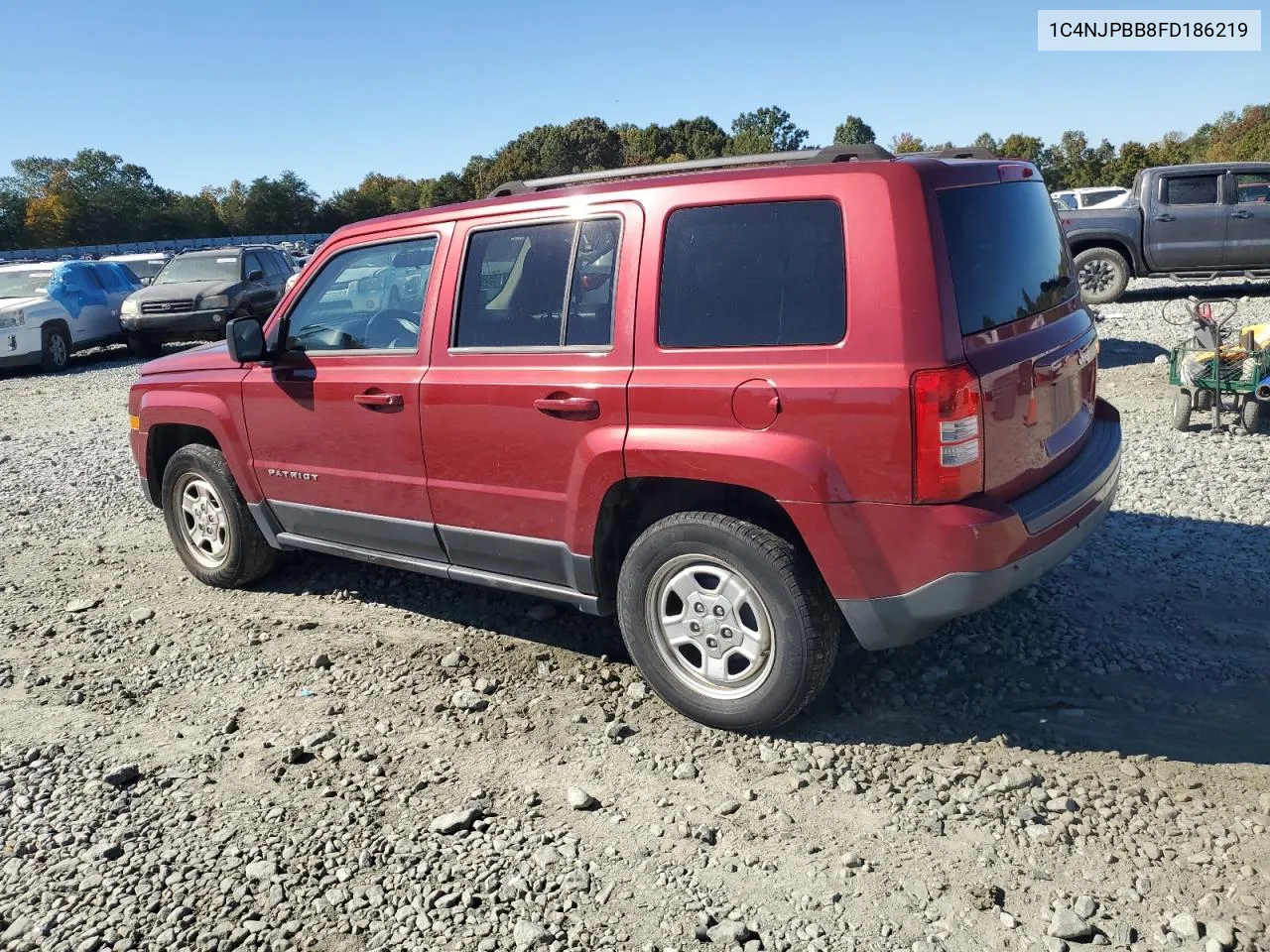 2015 Jeep Patriot Sport VIN: 1C4NJPBB8FD186219 Lot: 77029924