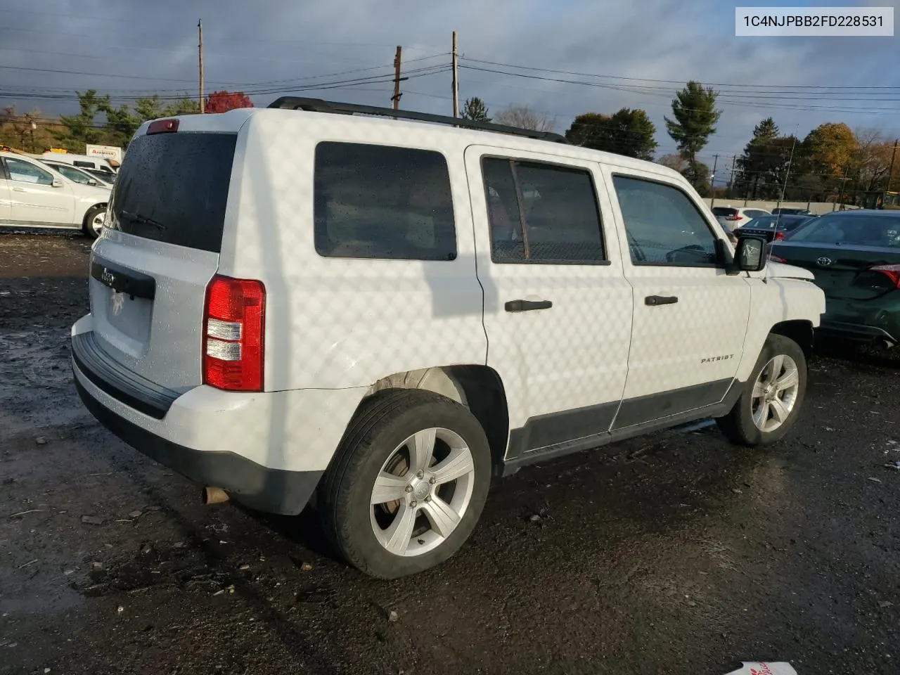 2015 Jeep Patriot Sport VIN: 1C4NJPBB2FD228531 Lot: 79859014