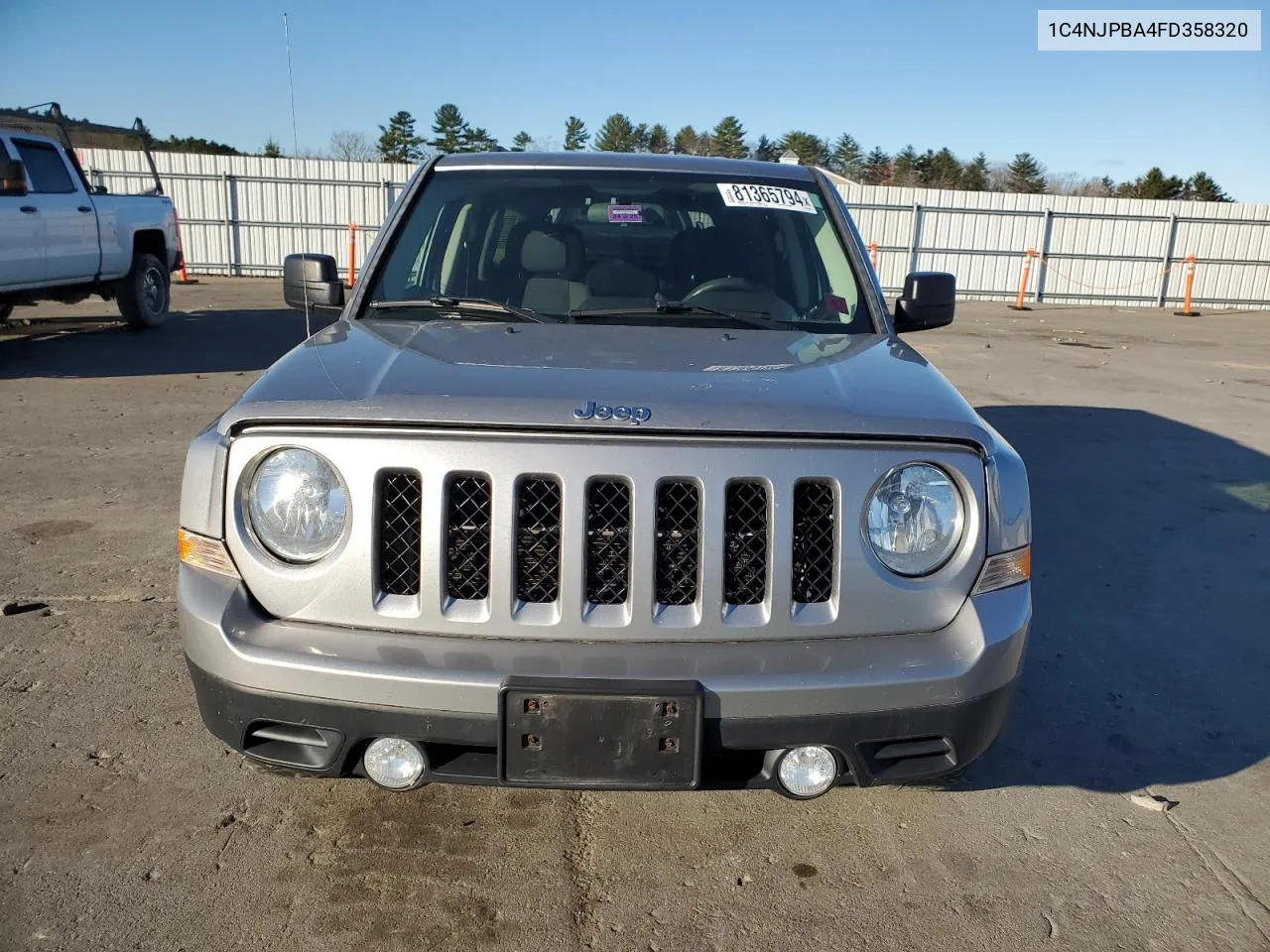 2015 Jeep Patriot Sport VIN: 1C4NJPBA4FD358320 Lot: 81365794