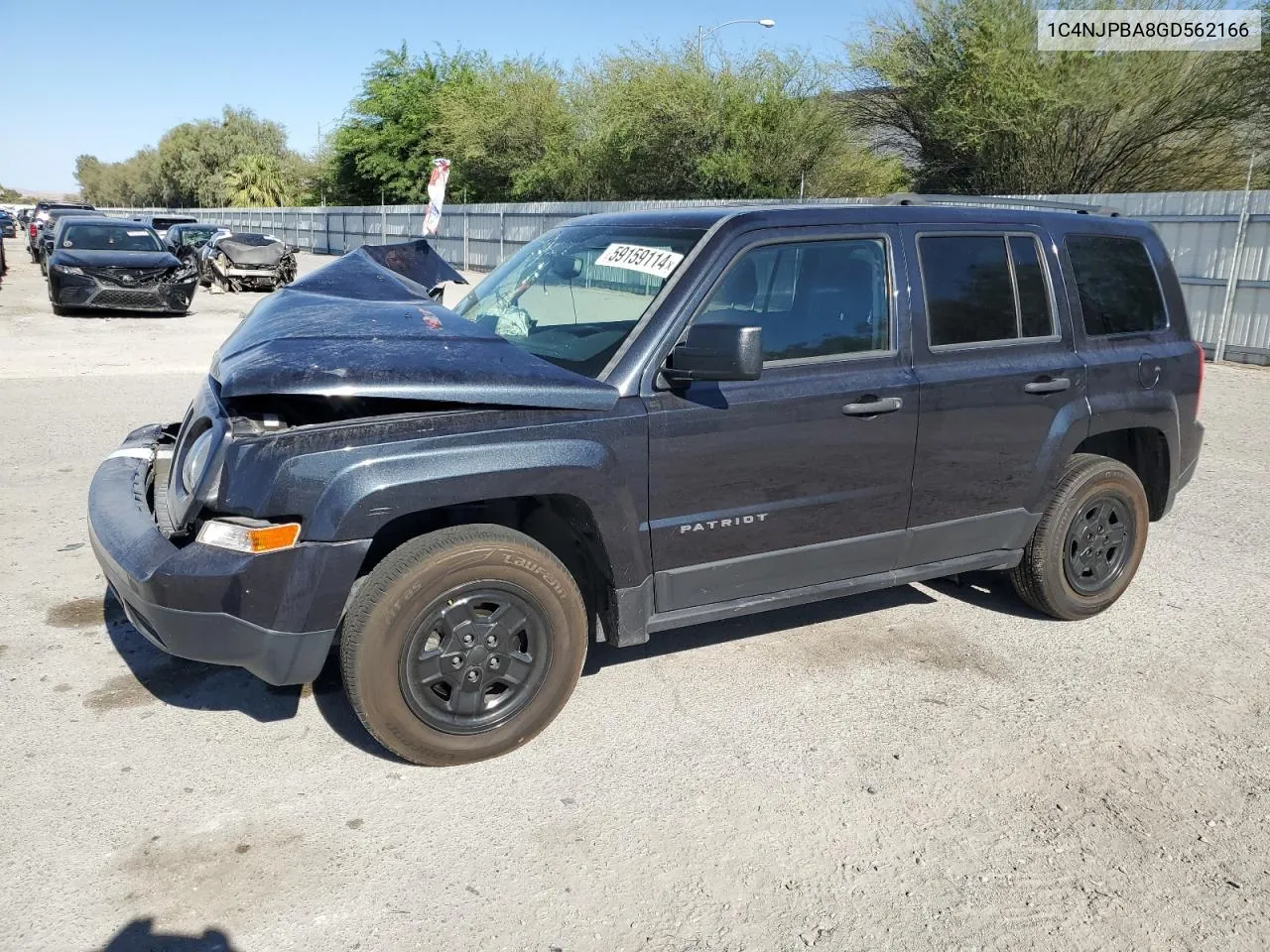 2016 Jeep Patriot Sport VIN: 1C4NJPBA8GD562166 Lot: 59159114