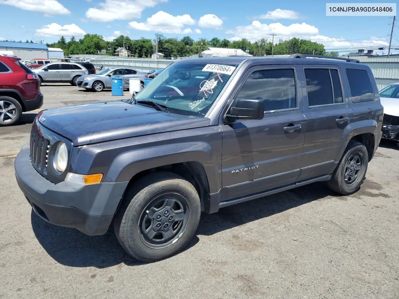 2016 Jeep Patriot Sport VIN: 1C4NJPBA9GD548406 Lot: 61370664