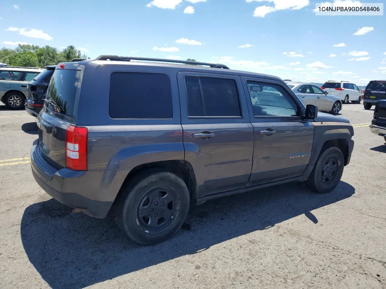 2016 Jeep Patriot Sport VIN: 1C4NJPBA9GD548406 Lot: 61370664