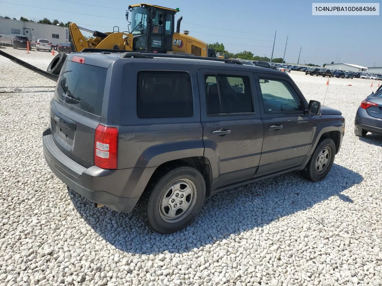 2016 Jeep Patriot Sport VIN: 1C4NJPBA1GD684366 Lot: 64790994