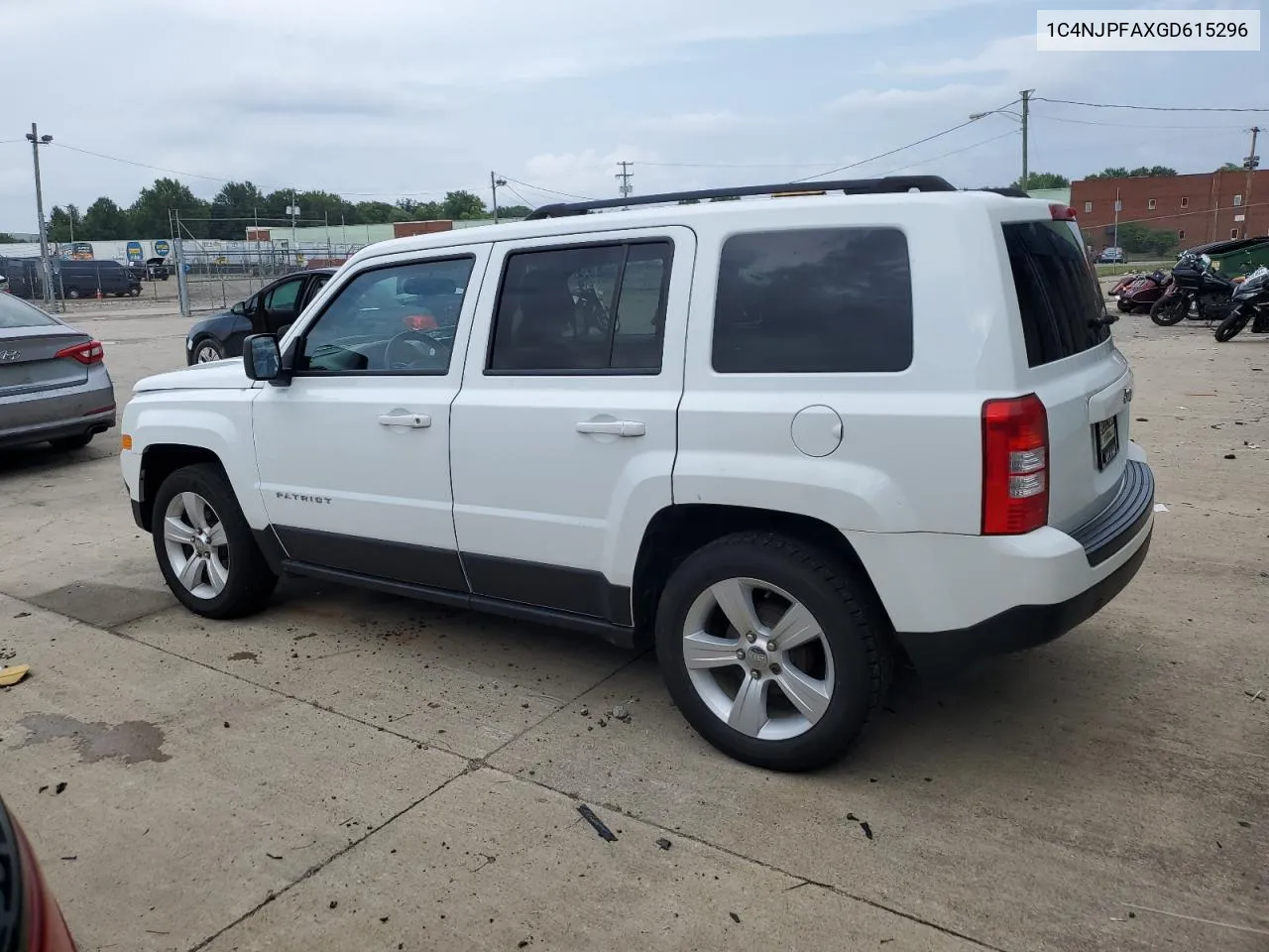 2016 Jeep Patriot Latitude VIN: 1C4NJPFAXGD615296 Lot: 65762064