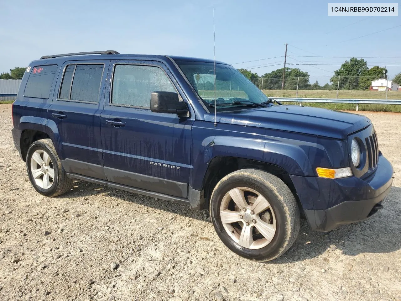 2016 Jeep Patriot Sport VIN: 1C4NJRBB9GD702214 Lot: 69203604