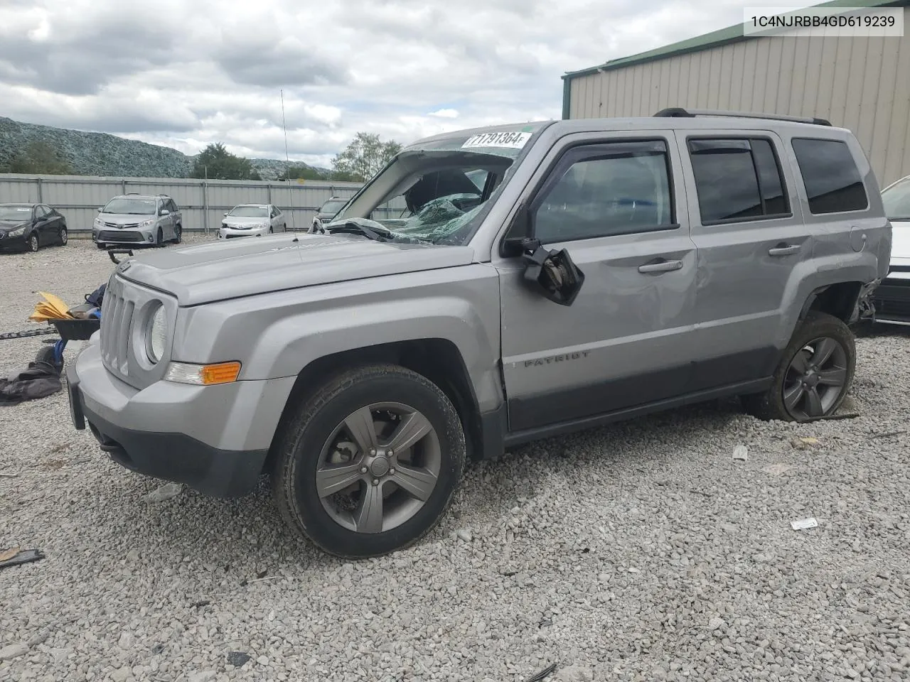 2016 Jeep Patriot Sport VIN: 1C4NJRBB4GD619239 Lot: 71791364