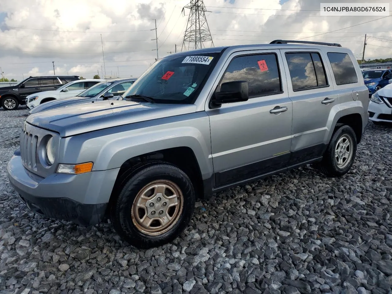 2016 Jeep Patriot Sport VIN: 1C4NJPBA8GD676524 Lot: 71888554