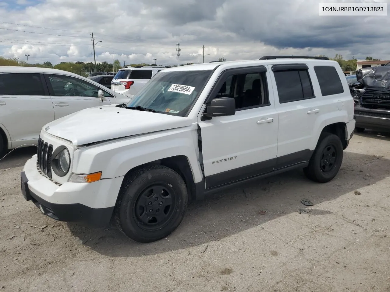 2016 Jeep Patriot Sport VIN: 1C4NJRBB1GD713823 Lot: 73029664