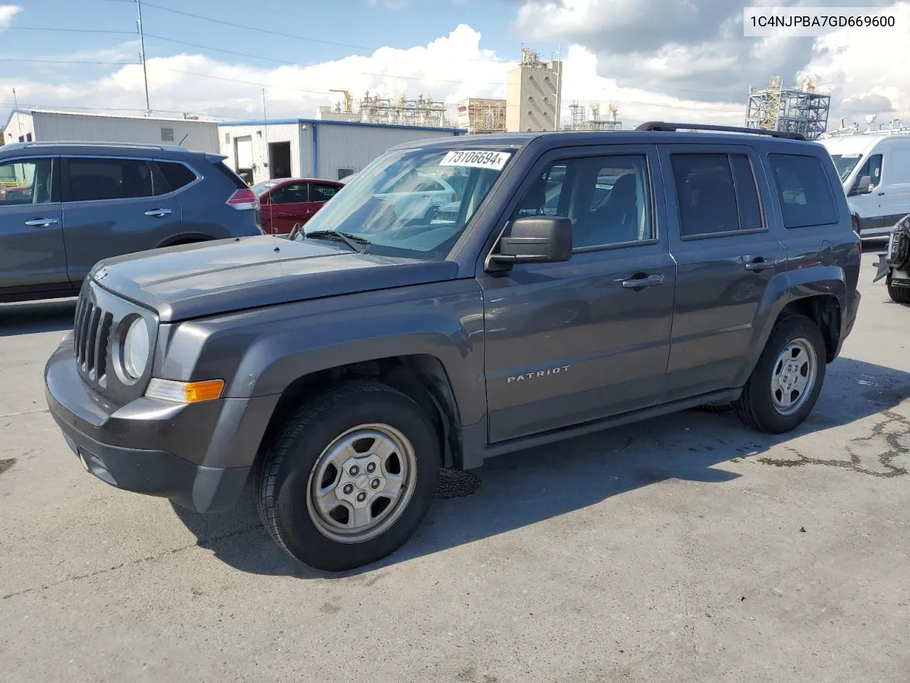 2016 Jeep Patriot Sport VIN: 1C4NJPBA7GD669600 Lot: 73106694