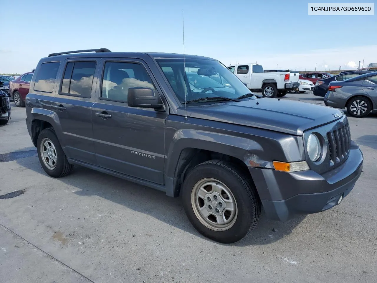 2016 Jeep Patriot Sport VIN: 1C4NJPBA7GD669600 Lot: 73106694