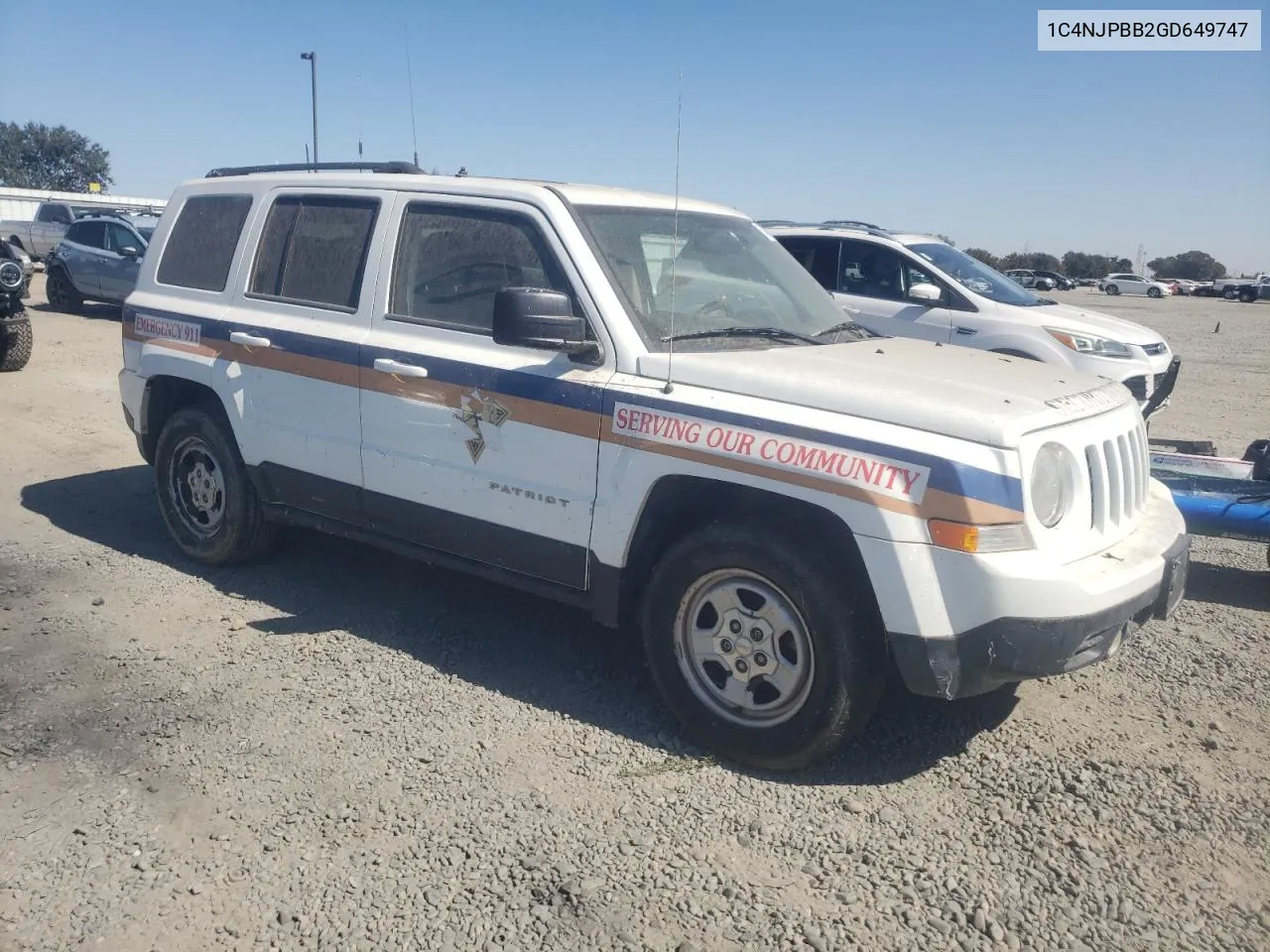 1C4NJPBB2GD649747 2016 Jeep Patriot Sport