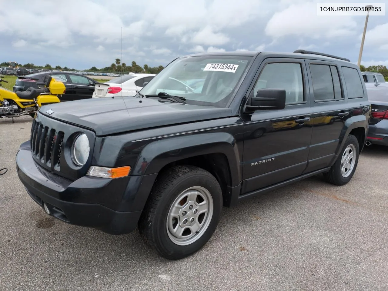 2016 Jeep Patriot Sport VIN: 1C4NJPBB7GD502355 Lot: 74315344