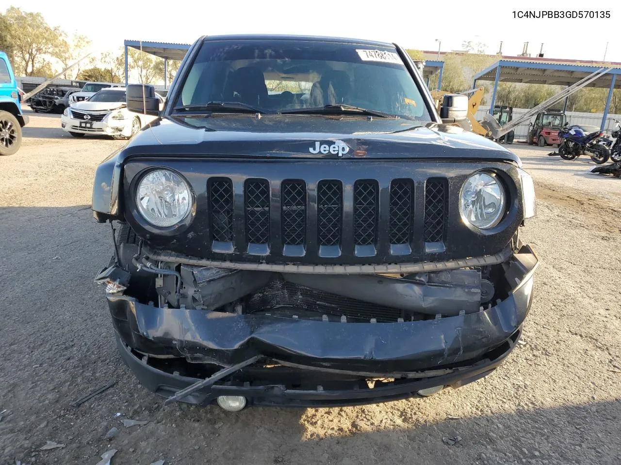 2016 Jeep Patriot Sport VIN: 1C4NJPBB3GD570135 Lot: 74788114