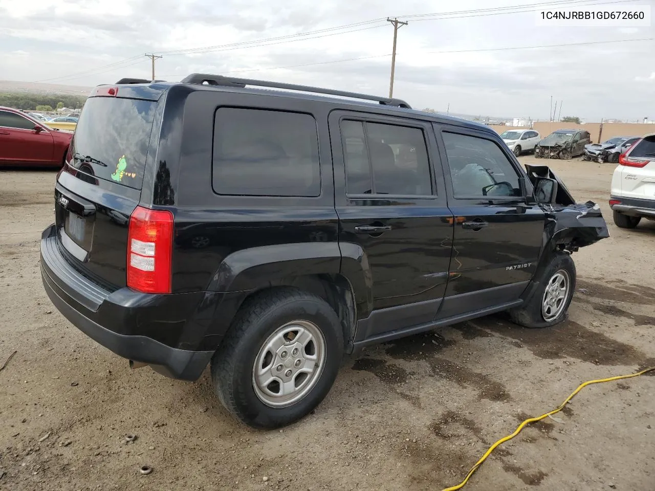 2016 Jeep Patriot Sport VIN: 1C4NJRBB1GD672660 Lot: 75951464