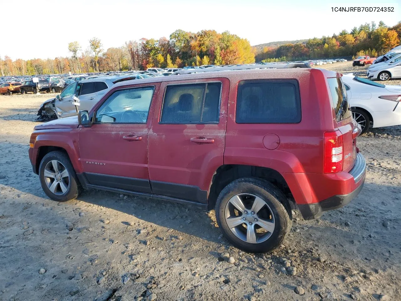 2016 Jeep Patriot Latitude VIN: 1C4NJRFB7GD724352 Lot: 76093364