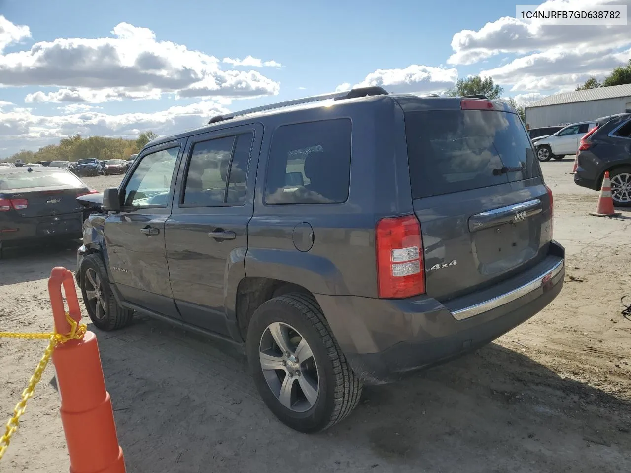 2016 Jeep Patriot Latitude VIN: 1C4NJRFB7GD638782 Lot: 76344654