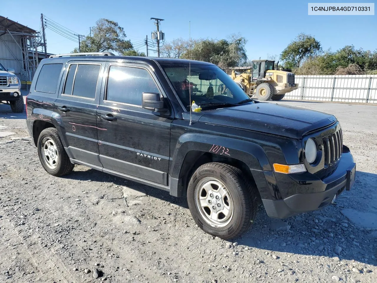 2016 Jeep Patriot Sport VIN: 1C4NJPBA4GD710331 Lot: 81843414