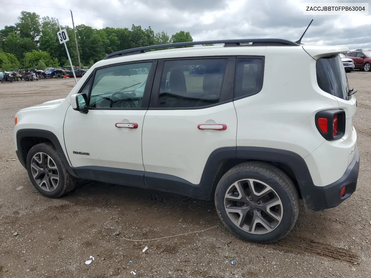 2015 Jeep Renegade Latitude VIN: ZACCJBBT0FPB63004 Lot: 51623374