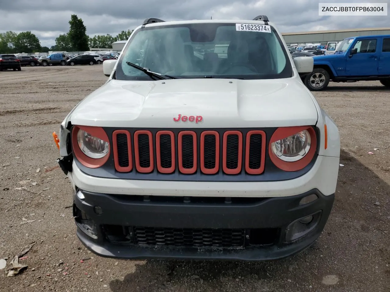 2015 Jeep Renegade Latitude VIN: ZACCJBBT0FPB63004 Lot: 51623374