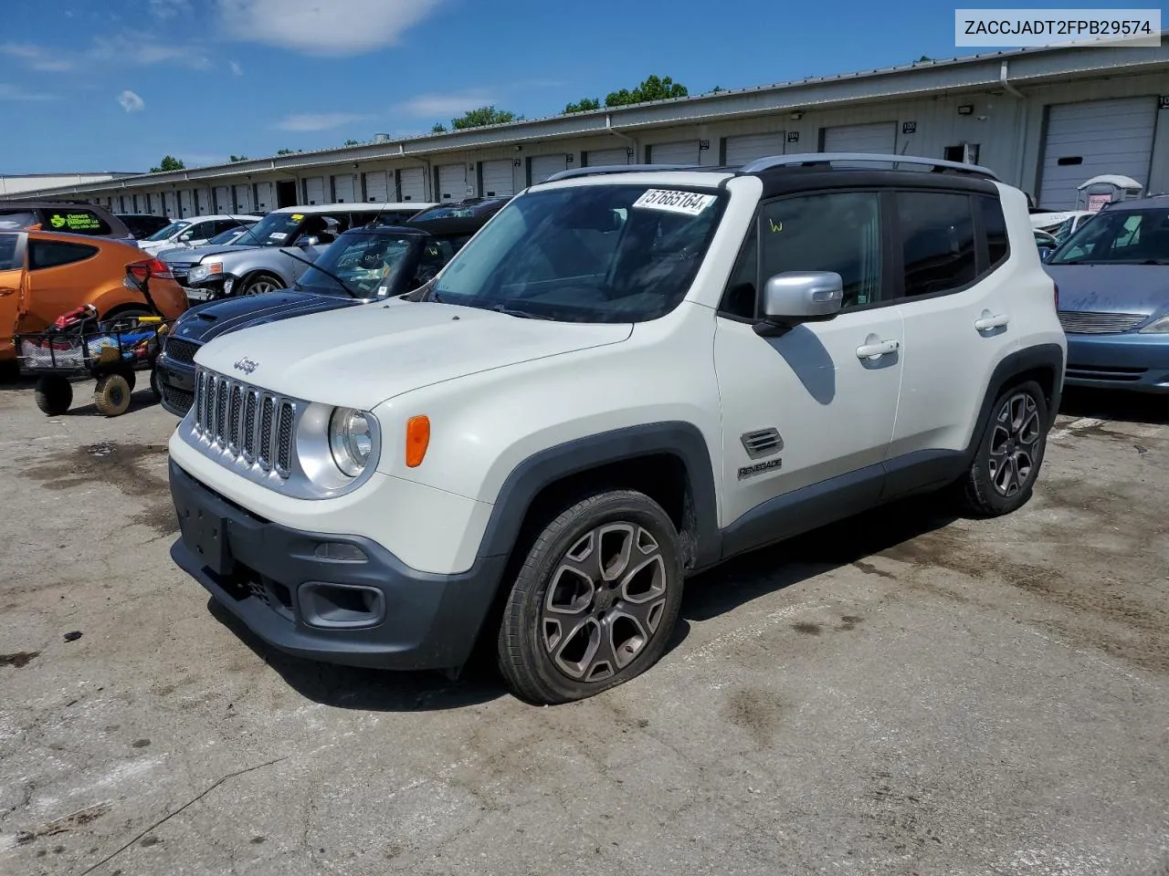 2015 Jeep Renegade Limited VIN: ZACCJADT2FPB29574 Lot: 57665164