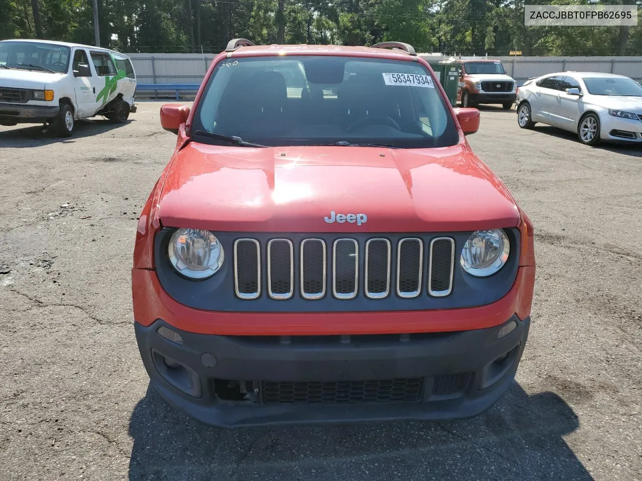 2015 Jeep Renegade Latitude VIN: ZACCJBBT0FPB62695 Lot: 58347934