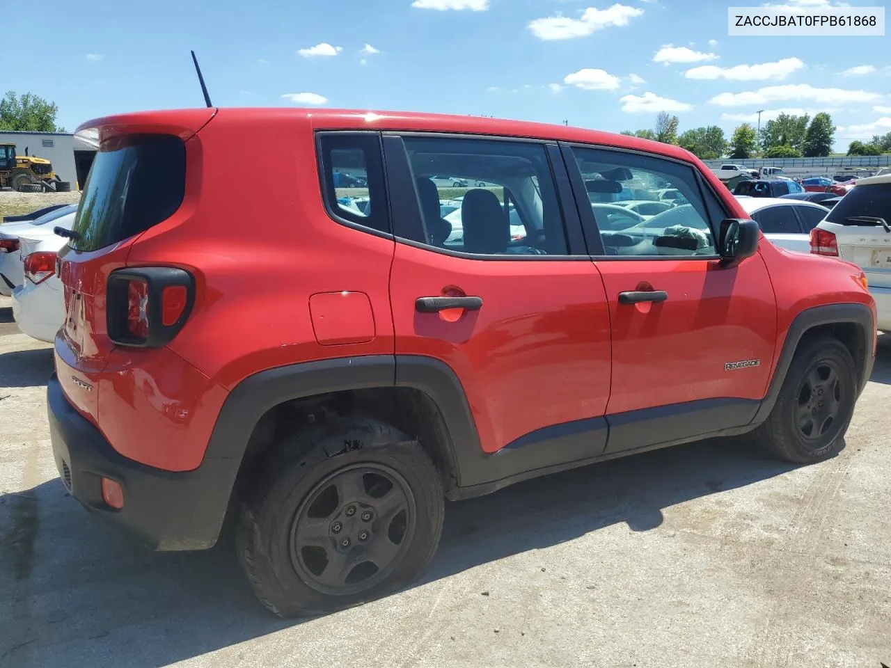 2015 Jeep Renegade Sport VIN: ZACCJBAT0FPB61868 Lot: 60716384