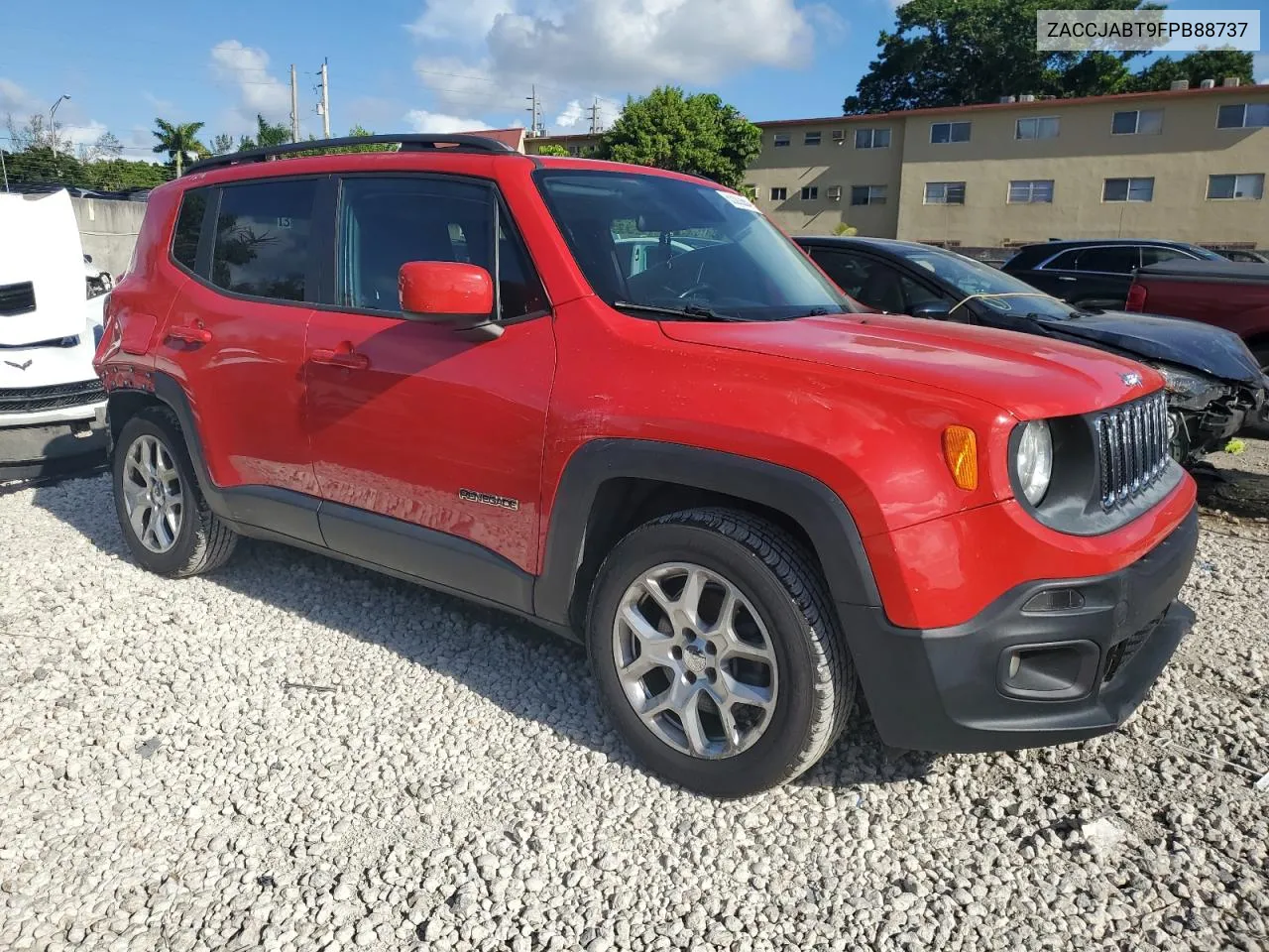 2015 Jeep Renegade Latitude VIN: ZACCJABT9FPB88737 Lot: 63003664