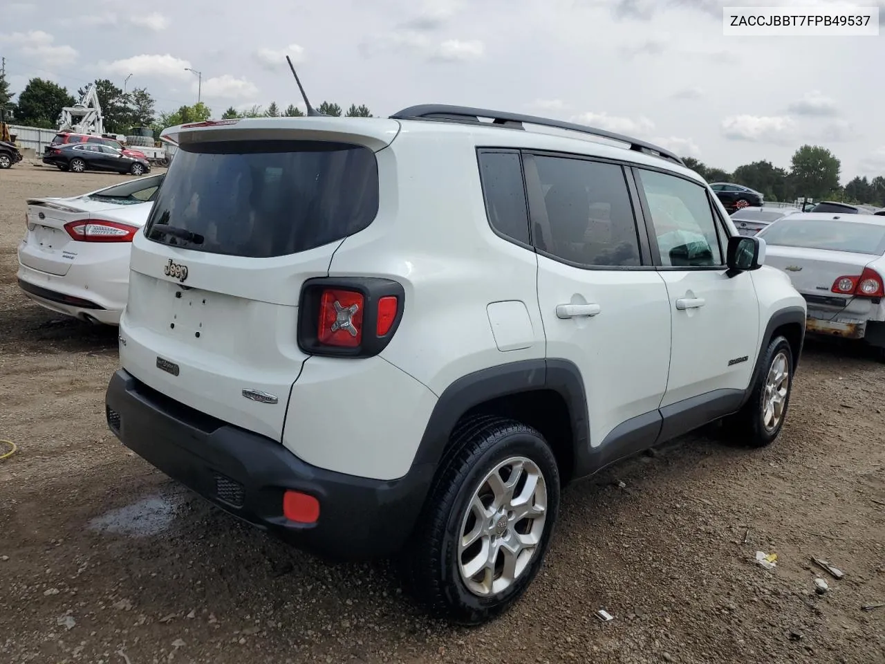 2015 Jeep Renegade Latitude VIN: ZACCJBBT7FPB49537 Lot: 63924054