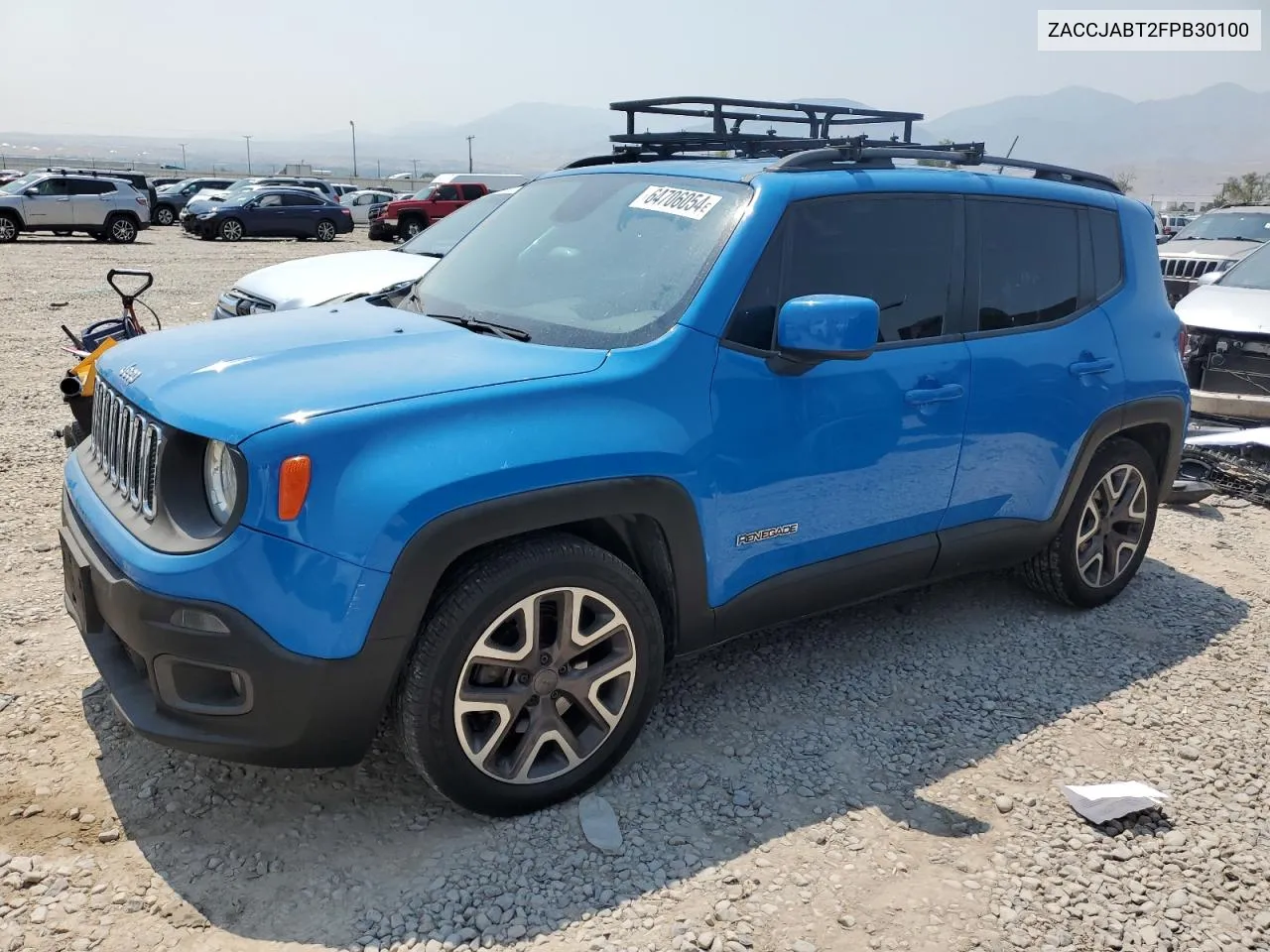 2015 Jeep Renegade Latitude VIN: ZACCJABT2FPB30100 Lot: 64706054