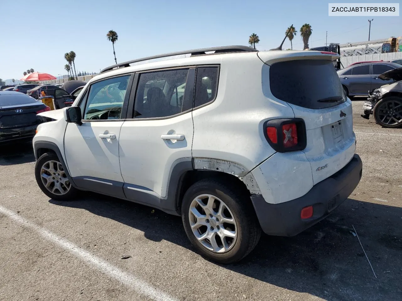 2015 Jeep Renegade Latitude VIN: ZACCJABT1FPB18343 Lot: 64855264