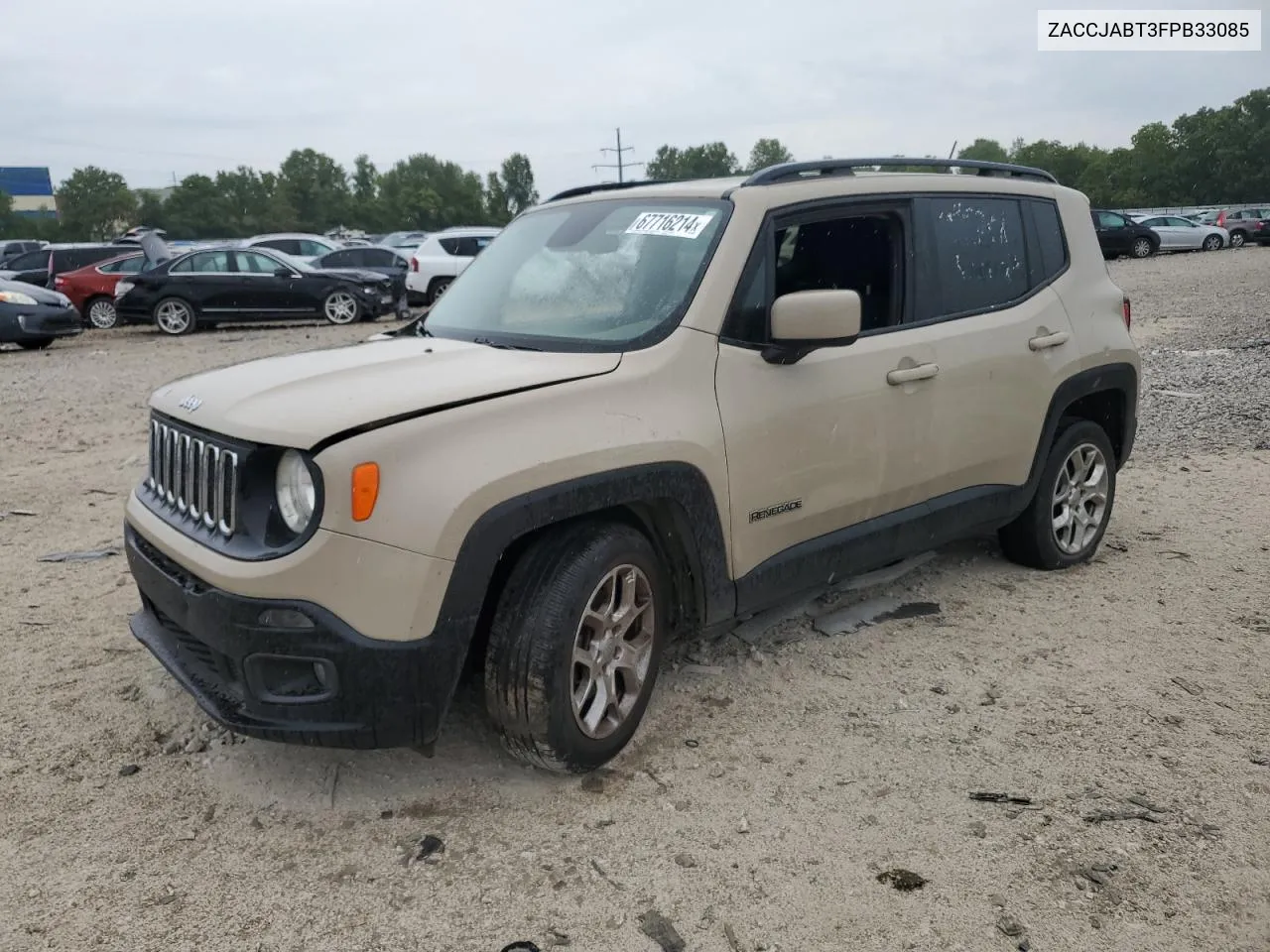 2015 Jeep Renegade Latitude VIN: ZACCJABT3FPB33085 Lot: 67716214