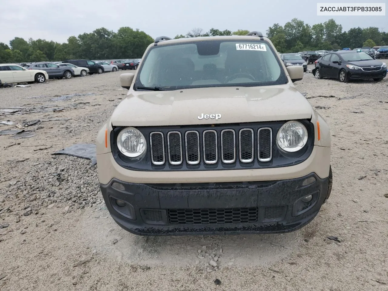 2015 Jeep Renegade Latitude VIN: ZACCJABT3FPB33085 Lot: 67716214